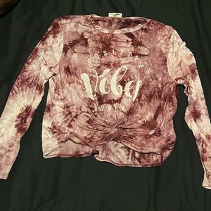 Positive Vibes Only XL long sleeve half shirt